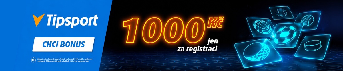 Sázejte v Tipsportu s bonusem 1 000 Kč